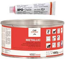 CAR SYSTEM Metallic Spachtel silber 2,0 kg inkl. Härter 127.911