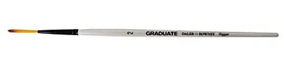 Daler-Rowney Graduate Watercolour Brush, Synthetic Hair, Short Handle, Rigger, 2