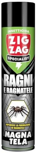 Zig Zag Specialist - Magna Tela - Insetticida per ragni impedisce la formazione di ragnatele 600ml
