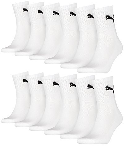 Puma Unisex Short Crew Socken Basic Sportsocken 12er Pack