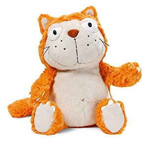 Nici 39023 Katze Plüsch Schlenker, orange/beige