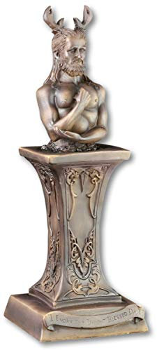 Cernunnos Figur - Büste Gehörnter Gott - Wicca Altarfigur Altar Magie