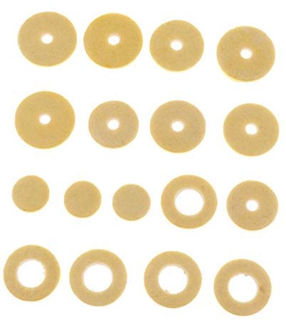 perfk Polster Set für Querflöte – Reparaturset für Holzblasinstrumente, 17 Geschlossene Löcher, Präzise Passform, Ideal für den Ersatz abgenutzter Pads