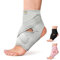 Bracoo Sprunggelenkbandage, Verstellbare Bandage Fußgelenk, Atmungsaktive Knöchelbandage für Plantarfasziitis, Arthritis, Sehnenscheidenentzündung, Knöchelverstauchung, Fersensporn, FS10, Grau, L/XL