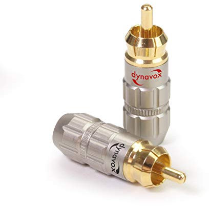 Dynavox Cinchstecker 4er Set 2X rot / 2X schwarz