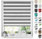 Tom'Shop® Doppelrollo DuoRollo [Graphit, 120cm x 150cm] Duo Rollos für Fenster Klemmfix ohne Bohren mit Klämmträger Fensterabdeckung Fensterrollo leichte Montage