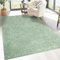 carpet city Shaggy Hochflor Teppich - 60x110 cm - Grün - Langflor Wohnzimmerteppich - Einfarbig Uni Modern - Flauschig-Weiche Teppiche Schlafzimmer Deko