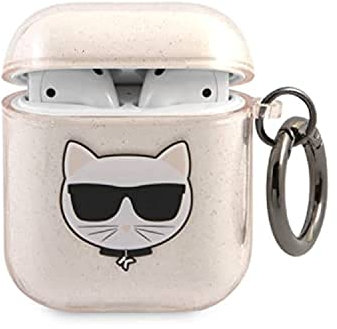 Karl Lagerfeld KLA3UCHGD Case for AirPods 3 Golden Glitter Choupette
