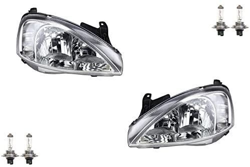Johns, passend für Opel Corsa Scheinwerfer Satz C 00-03 mit H7/H7 links rech. System AL