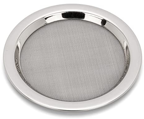 NKLaus Räuchersieb Edelstahl 12cm Silber Räucherzubehör Räucherwerk Plättchen 1226