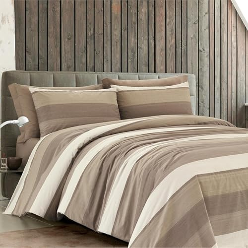 Completo Lenzuola Matrimoniali Cotone 100% Puro 180x200 Made in Italy | Set Lenzuola Matrimoniale Cotone 4 Pezzi, Lenzuolo Sotto con Angoli, Lenzuolo Sopra e 2 Federe Coordinate, Lavabile a 30°