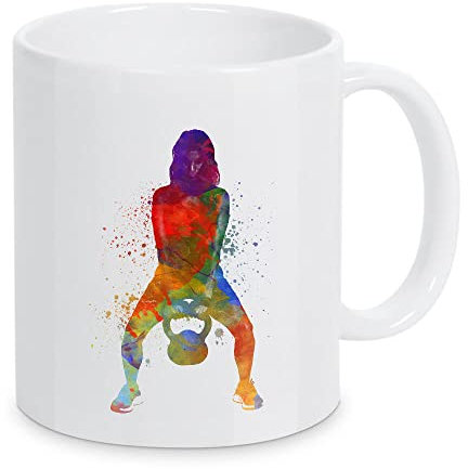 artboxONE Tasse Kettlebell Lifter von Paul Rommer - Kaffeetasse Sport