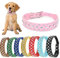 Collier pour chien en strass - Réglable et durable - En cuir synthétique - Pour chiens de petite, moyenne et grande taille - Rose - L