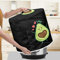 Poceacles Housse de protection ronde pour appareil de cuisine avec poche avant - Motif avocat - 8 litres - L