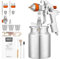 HVLP Spritzpistole, Siphon Air Paint Sprayer Gun with 1.7mm 2mm Nozzle Sets, 1000CC Automotive Paint Gun with Air Regulator, Professional for Car, Furniture, House Painting