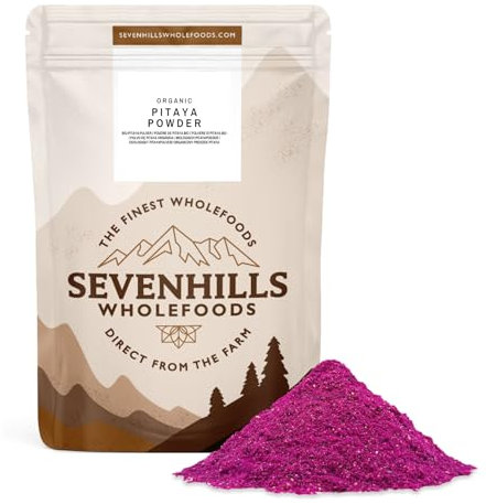 Sevenhills Wholefoods Poudre de pitaya biologique (fruit du dragon rouge) (lyophilisée) 100g
