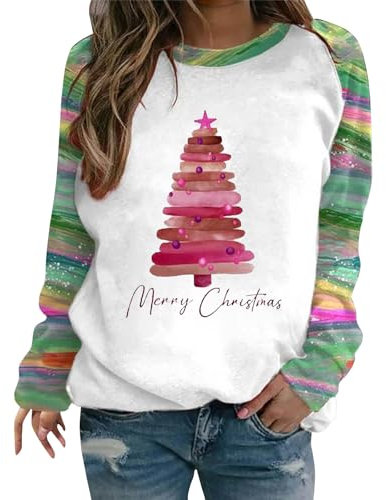 Oversized Hoodie Damen Grün Weihnachtspullover Damen Led Sweatshirt Damen Mit Kapuze Damen Sweatshirt Longpullover Für Damen Hoodie Damen Oversize Sweatshirt Damen Ohne Kapuze(4-Light Purple,3XL)