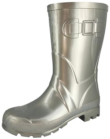 Beck Glossy, Stivali in Gomma Donna, Platino Metallizzato, 37 EU