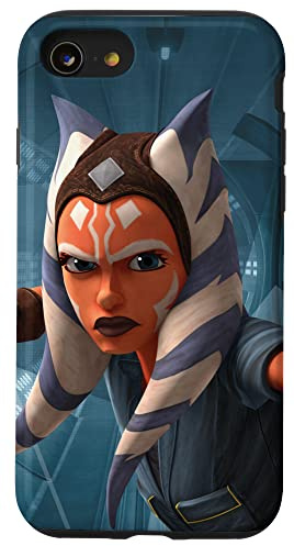 Star Wars Die Klonkriege Ahsoka Tano Blau Hülle für iPhone SE (2020) / 7 / 8