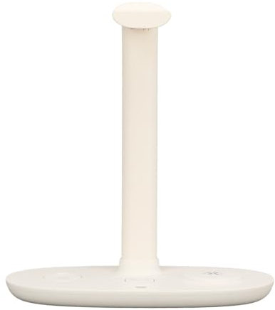 Soporte para Auriculares con Estación de Carga de Cargador Inalámbrico de 15 W, Compatibilidad Universal, Puerto Tipo C, Cargador Inalámbrico 4 en 1 para Teléfono iOS, (White)