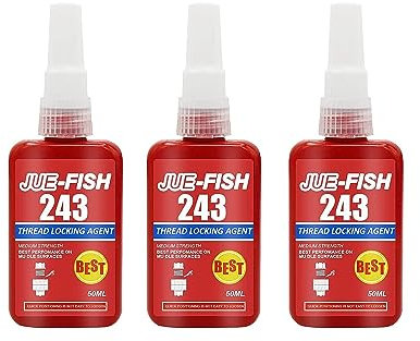 243 Sigillante per viti, Frenafiletti blu, Frenafiletti a tenuta, Colla adesiva istantanea per viti, Colla adesiva per viti, Incollaggio di metalli M2 Riparazione di viti M2 Colla per viti per orologi