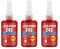 Lonsy Blue Threadlocker, High Strength, Heat Resistant, Non-Volatile, M2-M12 Screws, 50ml
