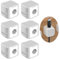 6 Stück Kabelhalter Magnetisch Kabelclips, Verstellbare Kabel Organizer, Magnetische Schreibtisch Kabel Organizer Management, Stark Haftende Draht Ladegerät Halter für Nachttisch (Weiß)