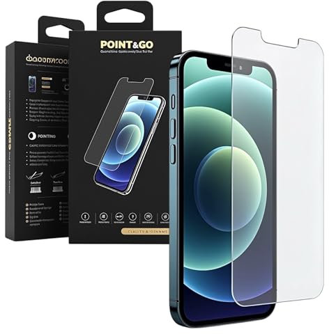 Protector de Pantalla iPhone 13/13 Pro/14 Cristal Templado Antiarañazos con Dureza 9H, Alta Definición HD, Anti-reflejo y Antihuellas, Vidrio Ultra Claro, Instalación Fácil (iPhone 13/13pro/14)