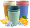 XIAQICA 6er Set Becher 380ml Trinkbecher PP Kaffeebecher Bunte Becher Mehrweg Kinderbecher 6 Farben Rice Becher Unzerbrechlich Trinkbecher Campingbecher für Erwachsene Kinder Heiße & Kalte Getränke
