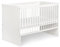 Sleepy Shop 24 Kinderbett - Babybett mit höhenverstellbar 120x60, Holz babybetten, abnehmbare Sprossen & 3 Matratzenebenen (Gerade Ecken)