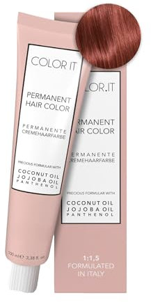 COLOR.IT by BM - Permanente Haarfarbe in Salonqualität, 100ml (7.4 Mittelblond Kupfer, 1er Pack)