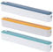 Cling Film Wrap Dispenser with Cutter - 2 in 1 Cling Wrap Cutter, Professional Cling Film Dispenser and Cutter, Aluminum Tin Foil Dispenser, Reusable Cling Film Slide Cutter, for Home Kitchen (3Pcs)