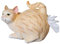Katzen-Taschentuch-Box-Spender, Harz-Gesichtstuch-Halter, Katzen-Gesäß-Gesichtstuch-Etui für Tischplatte, Kommode, Badezimmer, Schreibtisch-Ornament