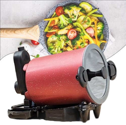 Fornello Portatile Mini 1-2L Per Campeggio, Robot Da Cucina Intelligente Automatico, Pentola Antiaderente Senza Olio, Padella Multifunzione Intelligente Per Saltare