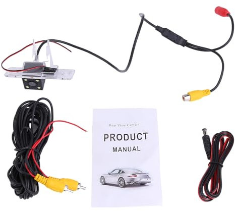 Reverse Camera for Audi TT MK2 8J3 Coupe 2006-2014 for Skoda Fabia MK1 MK2 2000-2014 for Passat B5 Variant 2000-2005 Number Plate Light Rear Fit NTSC Reverse Parking Camera