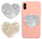 Set of 2 Universal Heart-Shaped Phone Grip Holder with Stand,Finger Grip with Kickstand - Compatible with Smartphones, Mobiles & Cases,Gold and Silver