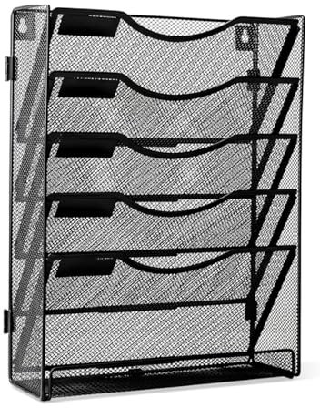 MHADBKH Organisateurs Fichiers en Métal Multiples Organisateurs Bureau pour Les Fichiers Rack Stockage Vertical en Métal