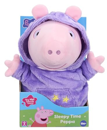 Peppa Pig Sleepy Time Peppa, Talking Soft Toy, Gift for Boy or Girl