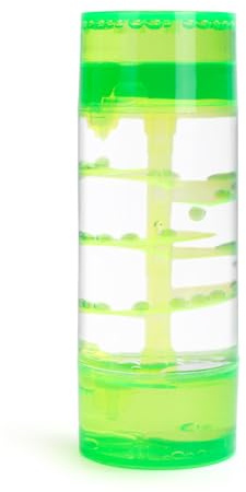 LULUFUN Flüssiger Bewegungs-Timer, sensorisches Spielzeug für visuelle Entspannung, Bunte Öl-Sanduhr, beruhigender Stressabbau, Schreibtischspielzeug, Geschenke für Erwachsene und Kinder (grün)