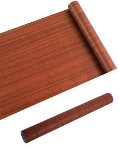 TPZORJX 1 rotolo di fibra di carbonio per automobili, 100 x 30 cm per automobili, vinile autoadesivo, film protettivo in fibra di carbonio, legno di pere