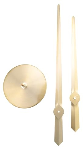 Qusedwey 3D Clock Hands,DIY Large Clock Movement Mechanism Needles,Wall Accessories Part Replacement,Gold