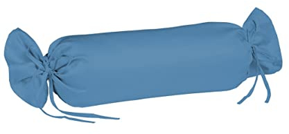 Fleuresse Colours Nackenrollenbezug, Mako Satin, meeresblau, 15 x 40 cm