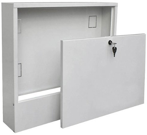 NOVA Verteilerschrank für Fußbodenheizung Verteiler Aufputz AP-Maße: 815x580-120 Weiß Wohnzimmer Groß traditionell abschließbar Rechteckig 120 cm x 120 cm x 120 cm