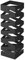 SONGMICS Paragüero, Soporte Cuadrado de Paraguas, con 4 Ganchos y una Bandeja de Goteo Extraíble, 15,5 x 15,5 x 49 cm, Negro LUC16B