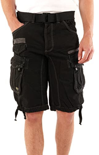 Geographical Norway Herren Cargo Short People (XXL, Schwarz)