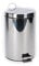 Denny International 3L Silver Pedal Bin Stainless Steel Kitchen Bathroom Toilet Rubbish