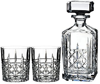 Waterford Marquis Brady 40018794 Decanter & DOF Tumbler, Set of 2, Crystal, 11.65cm