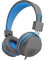 JLab JBuddies Studio Kids Headphones Wired - On-Ear Childrens Headphones for Boys & Girls, Volume Limited Adjustable Kids Earphones with Microphone, Noise Isolation, Blue