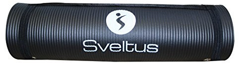 Sveltus 140 x 60 x 1 cm Gymnastikmatte Unisex Erwachsene, schwarz