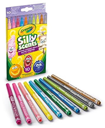 CRAYOLA I Profumelli - Duft-Filzstifte Abwaschbar, mittlere Spitze, für Schule und Freizeit, 10 Stück, 58-5071